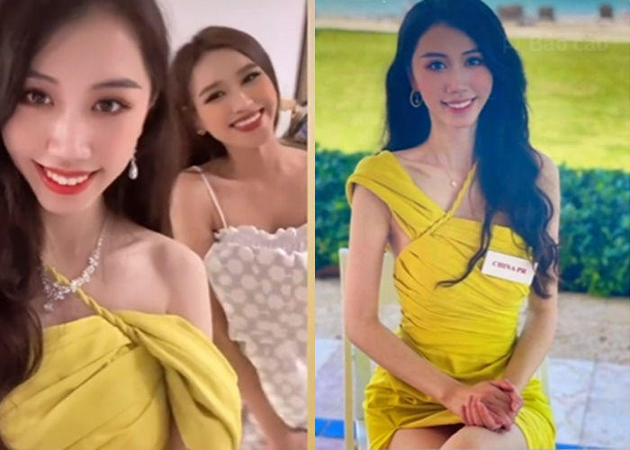 Đỗ Thị Hà cho người đẹp Trung Quốc mượn váy tại Miss World 2021