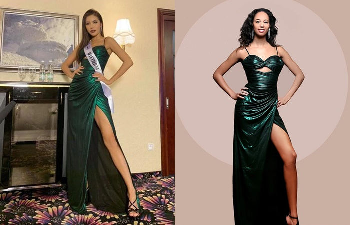 Đỗ Thị Hà cho người đẹp Trung Quốc mượn váy tại Miss World 2021