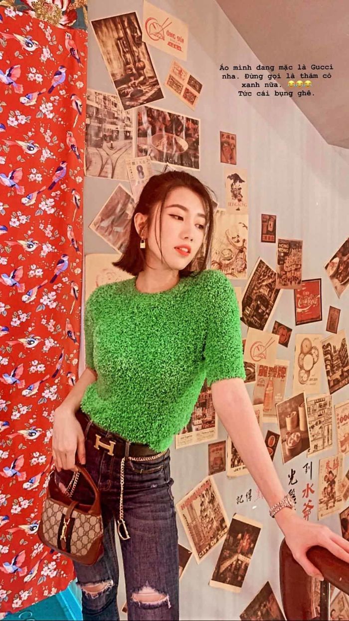 3 Mỹ nhân Việt lên đồ như quấn thảm cỏ như một nàng tắc kè hoa
