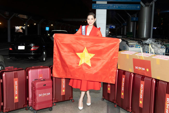 Mỹ nhân Việt mang hết gia tài đi thi quốc tế: Đỗ Thị Hà mang 200kg