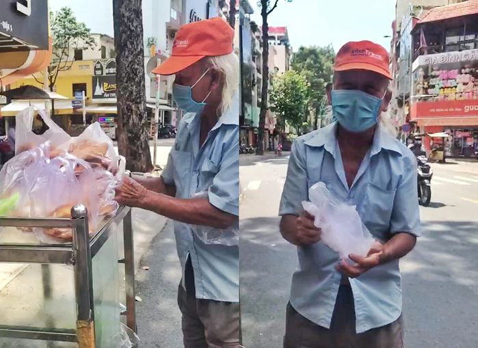 Người đàn ông thiếu thốn đi xin cơm được cô giáo mầm non giúp đỡ