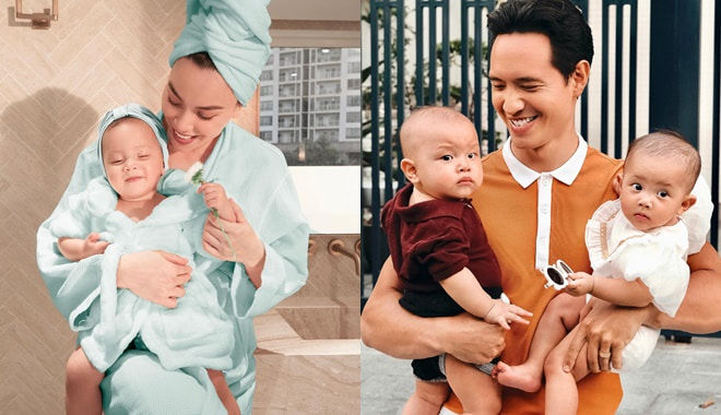 Những cặp sinh đôi không hề giống nhau của showbiz Việt