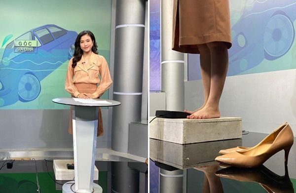 Những khoảnh khắc dưới gầm bàn của BTV nhà đài: Dép lê là chân ái
