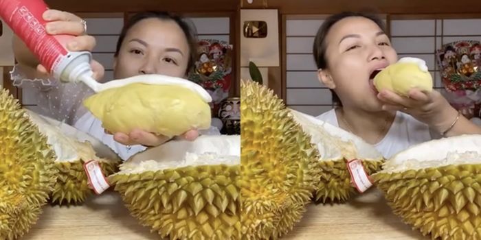 Những món kỳ lạ chỉ Quỳnh Trần JP dám ăn: sầu riêng kèm kem tươi