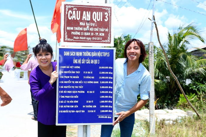 Sao Việt xây cầu giúp đỡ bà con vùng sâu vùng xa: Thủy Tiên đắt nhất