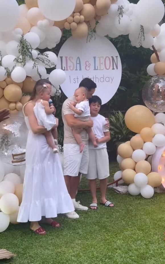 Sinh nhật Leon - Lisa, Kim Lý và Subeo gây chú ý: họ thương nhau lắm