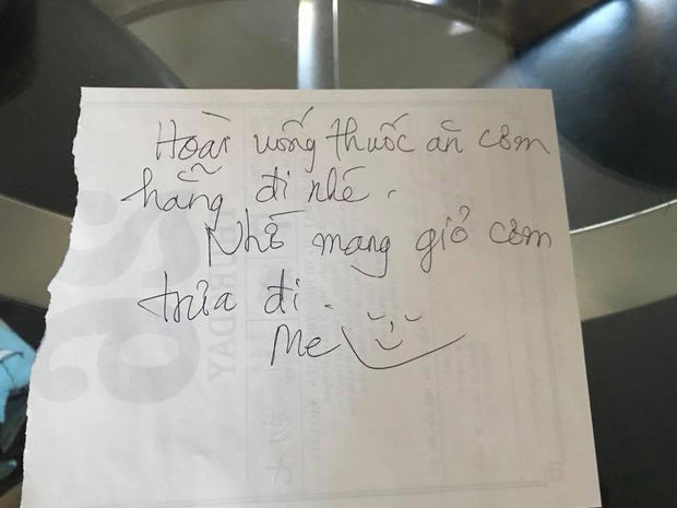 Trứng bố đã luộc rồi con dậy ăn đi nhé: mảnh giấy nhỏ, tình yêu to