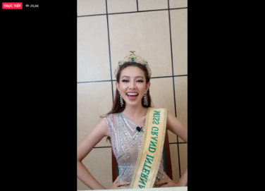 Hình ảnh mới nhất của Thùy Tiên trên cương vị Miss Grand 2021