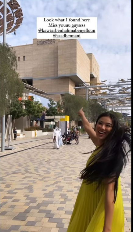Hội ngộ tại Dubai, H'Hen Niê ghen tị vì Kim Duyên quá đẹp
