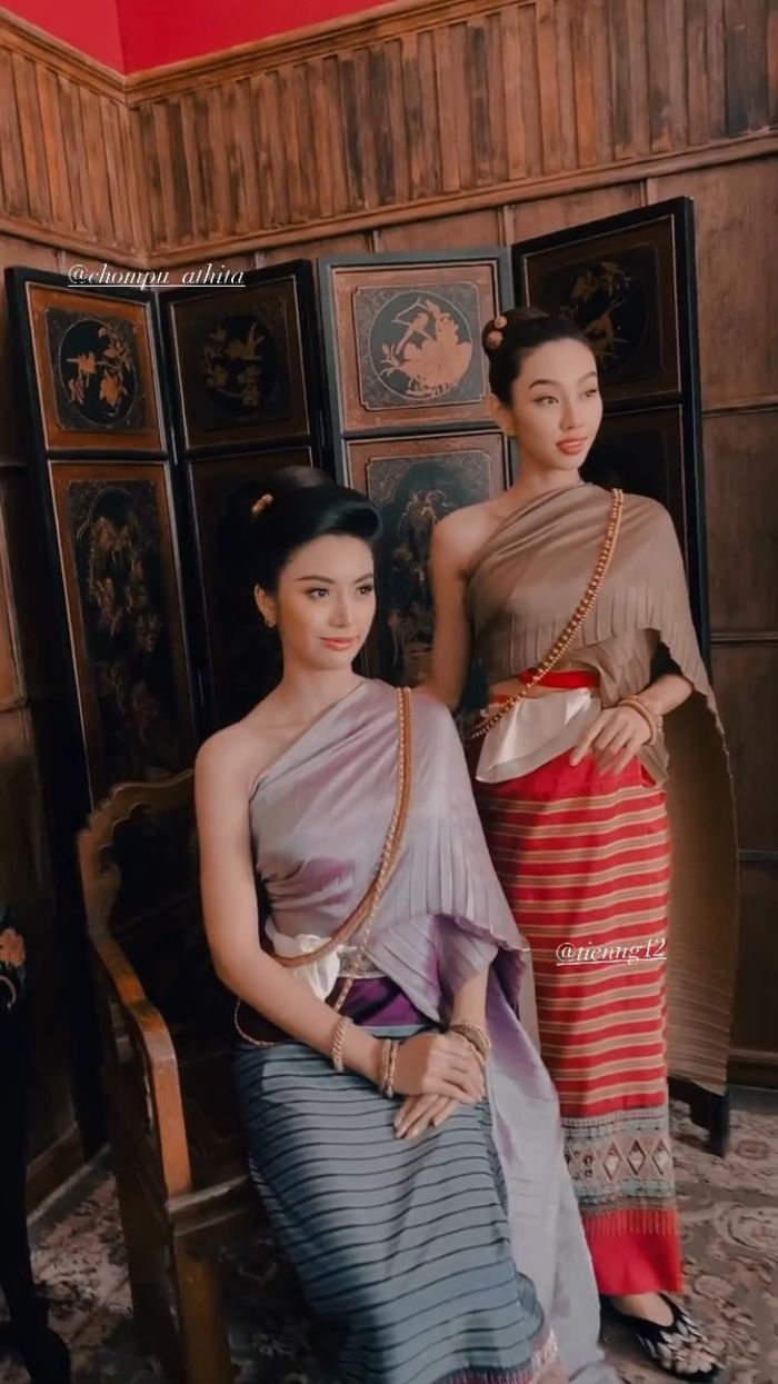 Thùy Tiên diện trang phục dân tộc Thái, đọ sắc Miss Grand Chiang Mai