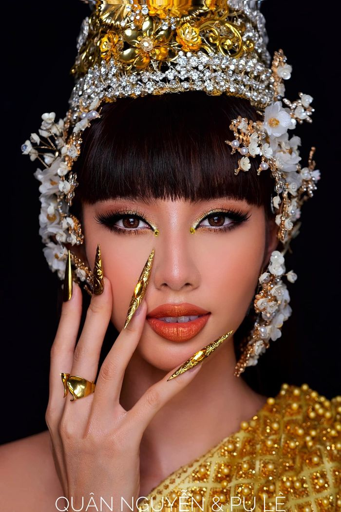 Thùy Tiên diện trang phục dân tộc Thái, đọ sắc Miss Grand Chiang Mai
