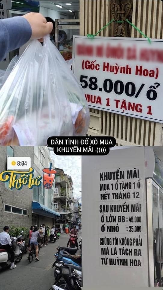 Tiệm bánh mì Bà Huynh không bán nhưng dòng người vẫn xếp hàng đợi