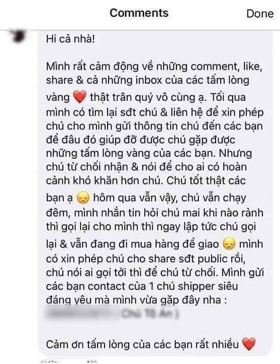 Chú shipper giao đồ ăn lúc 3h sáng làm dân mạng chạnh lòng