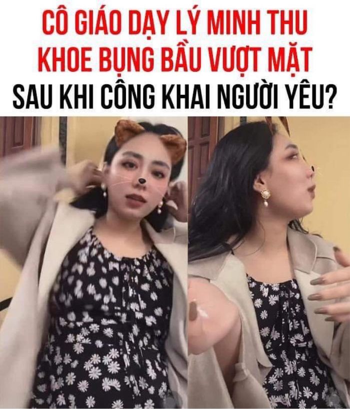 Cô giáo Minh Thu lộ bụng lùm lùm, mặt phá nét