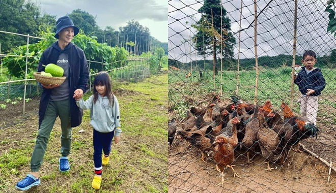 Dàn sao Việt nghỉ dưỡng tại nông trại gia đình thay vì resort