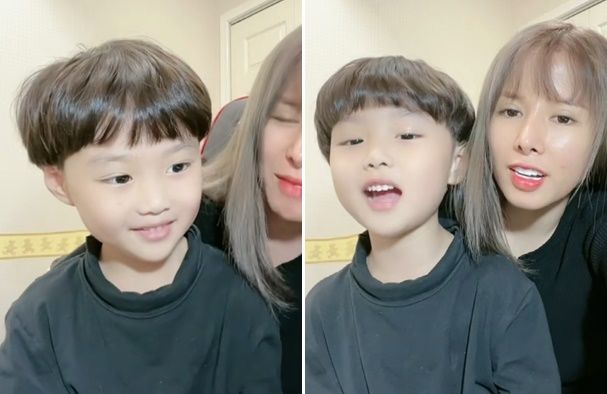 Bé Sa nhà Quỳnh Trần JP giờ đã cao lớn đẹp trai