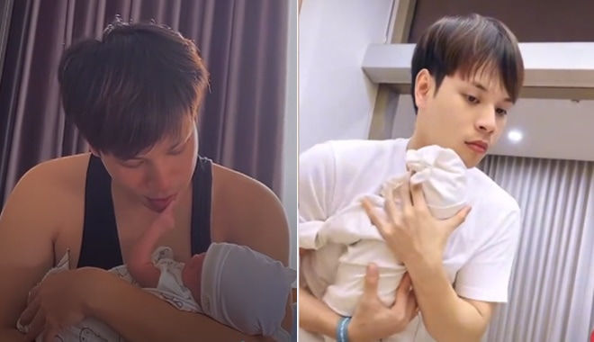 Sao Việt chân ướt đi thi: Jaykii thành bố bỉm sữa chăm con cực khéo