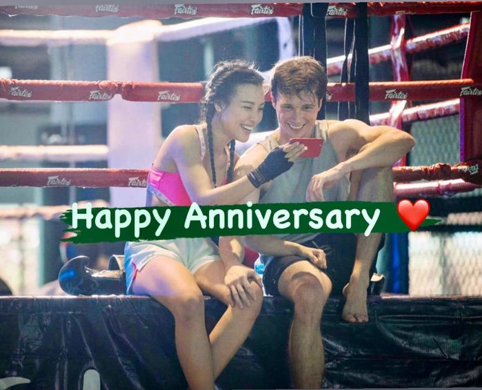 Dàn sao Việt kỷ niệm ngày cưới: Hoàng Oanh và chồng Tây hóa võ sĩ