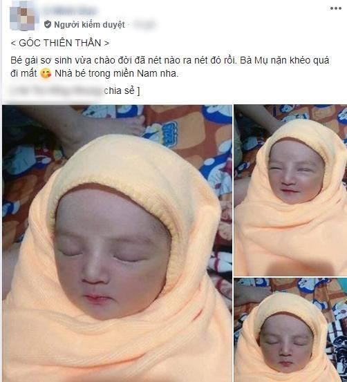 Em bé đẹp như tiểu mỹ nhân, nét nào ra nét đấy gấy sốt mạng