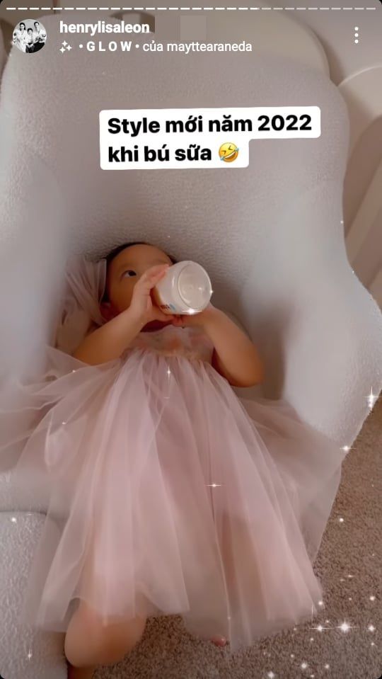 Khoảnh khắc ái nữ nhà sao ti sữa: Lisa như công chúa ngủ trong rừng