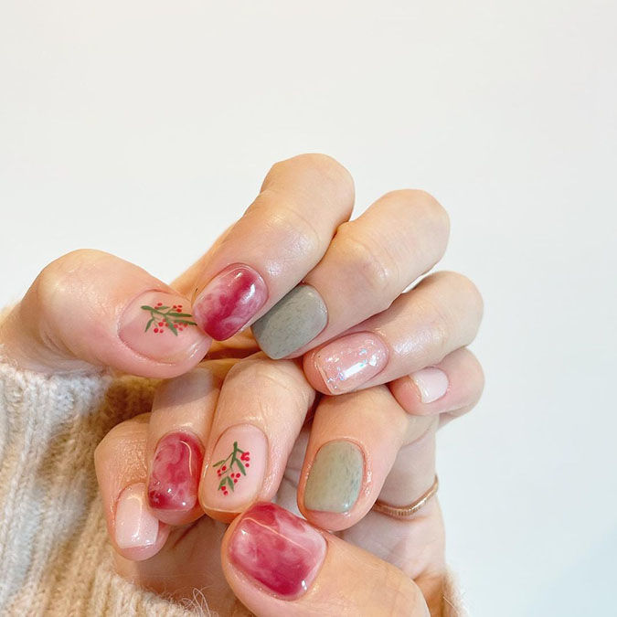 Top 3 kiểu nail xinh nhất nên làm tết Nhâm Dần 2022 này