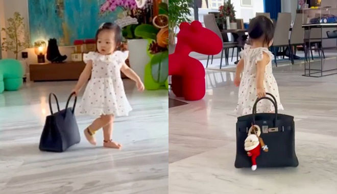 Mỹ nhân Việt chi trăm triệu mua túi hiệu chỉ để đựng bỉm cho con