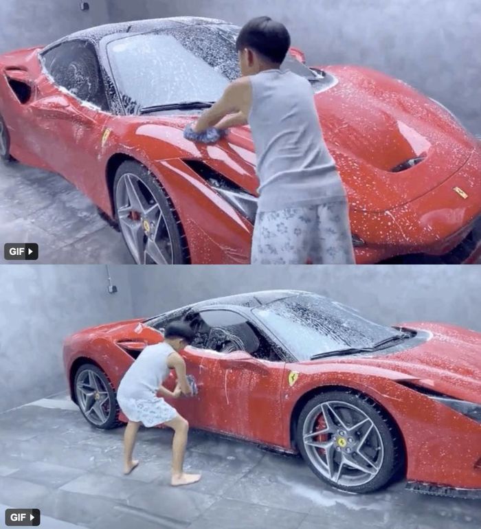 Nhà đầy người giúp việc, nhóc tỳ Vbiz vẫn thích phụ bố mẹ việc nhà