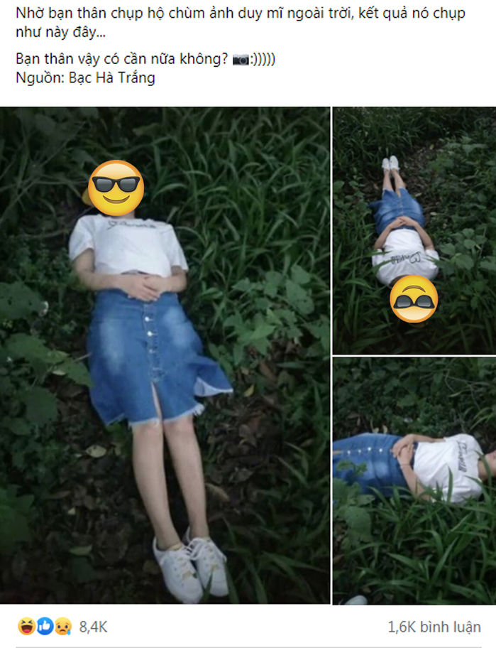 Cô gái Nhờ bạn thân chụp hình,hú hồn khi không nhận ra mình nữa