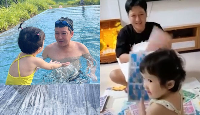 Trường Giang được khen ông bố mẫu mực: Vừa nấu ăn vừa chăm con