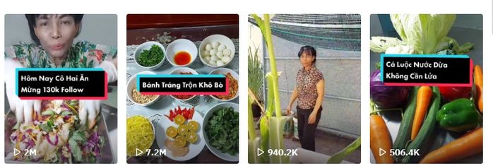 Cô Hai - TikToker mới nổi đã dắt túi một loạt clip triệu view