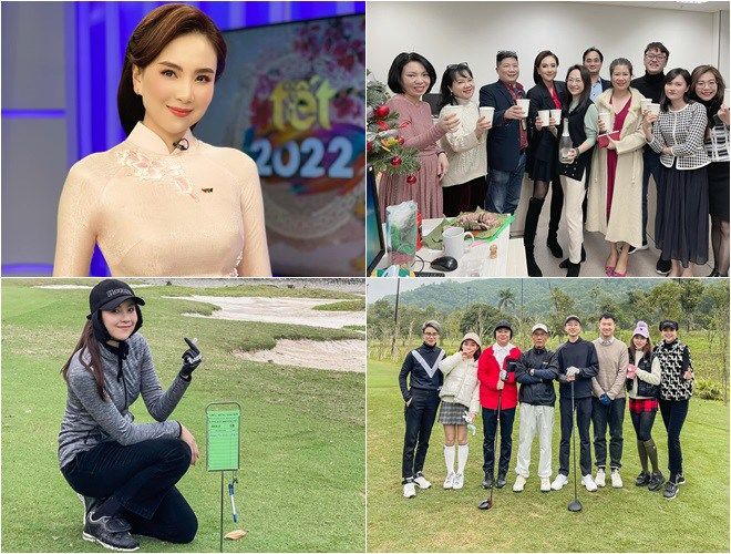 Dàn BTV đón Tết: Chồng Hoài Anh xuất hiện, Lại Văn Sâm tình tứ với vợ