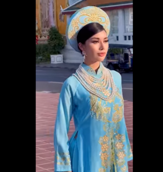 Hoa hậu Thái nói tiếng Việt cảm ơn fan: Thùy Tiên góp công không nhỏ