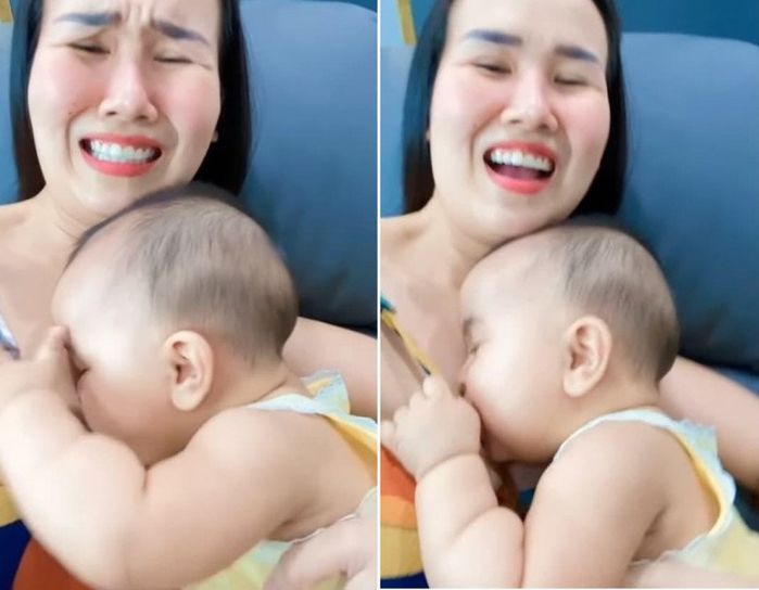 Sao Việt gặp điềm chẳng lành khi livestream: ái nữ Võ Hạ Trâm đòi sữa