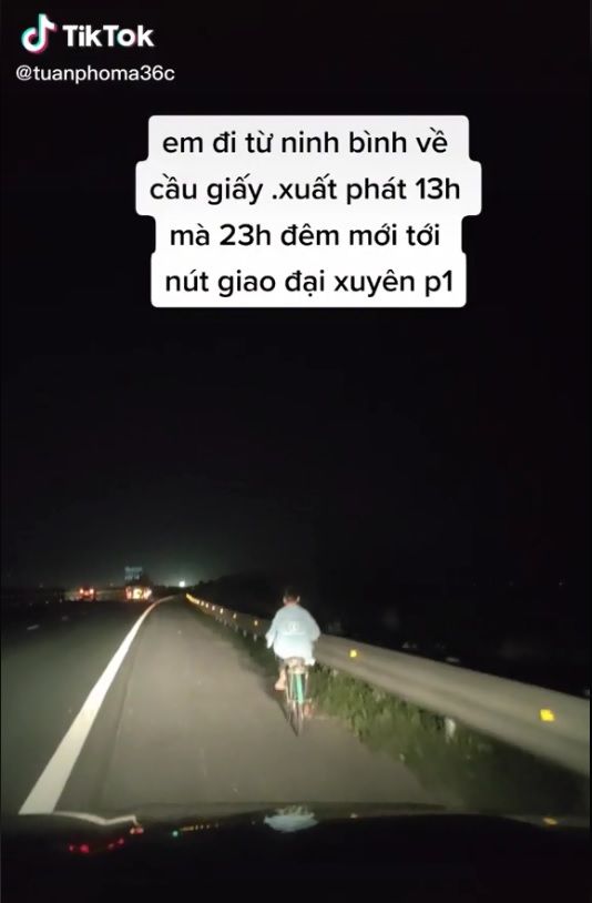 Cậu bé đạp xe từ Ninh Bình đến Hà Nội thăm chị gái trong đêm