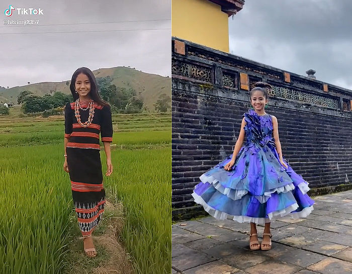 Bé gái Pa Cô đi thi Hoa hậu: Từ Lọ Lem hóa công chúa sau khi make up