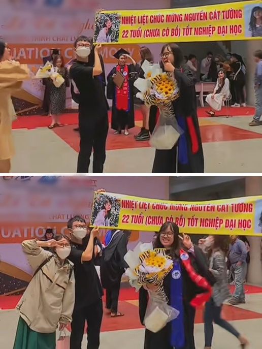 Gái ế 22 tuổi tốt nghiệp ĐH, hội bạn chúc mừng sẵn tiện kiếm bồ giùm