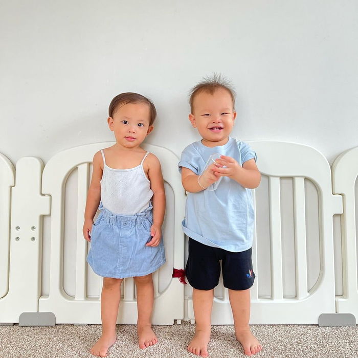 Học theo chị gái, Leon nay đã biết đếm 1 2 3: Mẹ Hà mừng hết lớn