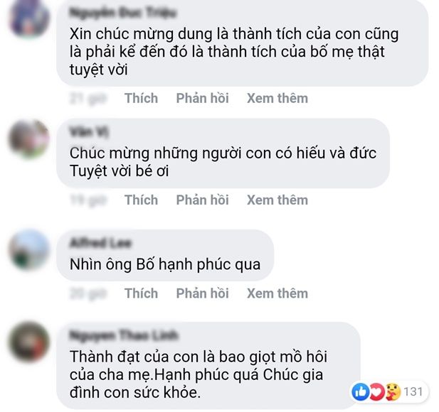 Ông bố nông dân mắt ngấn lệ khi được con gái cho thử áo cử nhân
