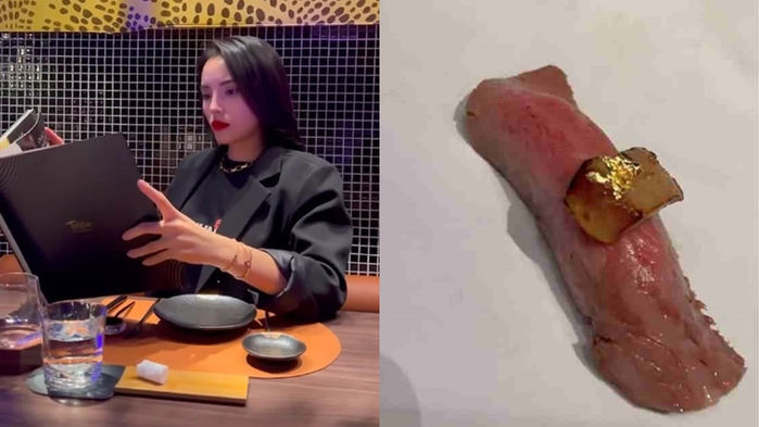 Sao Việt ăn uống món thượng lưu: Bò, bánh dát vàng có đủ