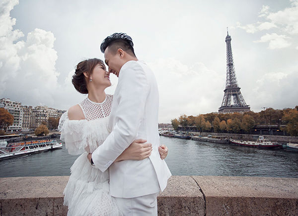 Sao Việt đầu tư cho ảnh cưới: Phương Trinh Jolie chụp trên du thuyền