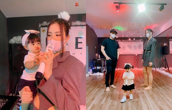 Hỗ trợ mẹ, Winnie hết cầm lightstick ủng hộ lại làm cameo