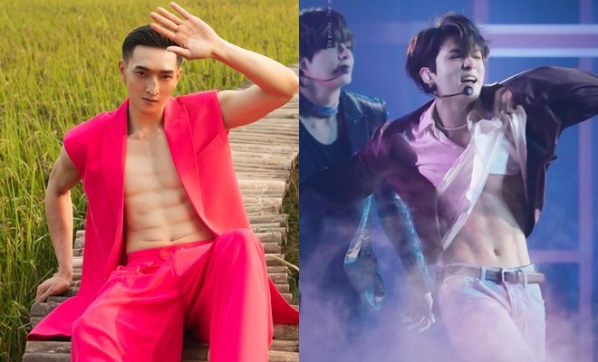 Học Jung Kook (BTS), mẫu nam Việt khoe múi ngon hơn cả sầu riêng