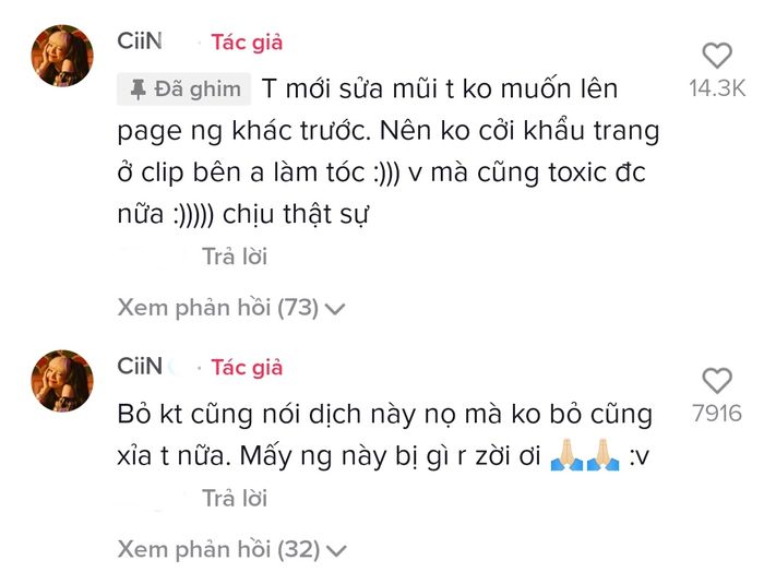 Hot TikToker CiiN chỉnh nhẹ mũi, nhá hàng làm ai cũng hóng
