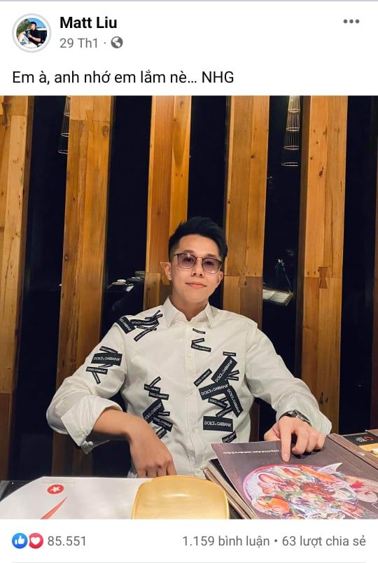 Matt Liu u mê Hương Giang: kè kè vợ sắp cưới, gọi my love ngọt ngào