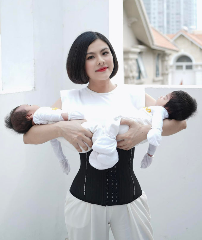 Mỹ nhân việt khoe eo sau 3 tháng sinh em bé: Bảo Thy không vết rạn