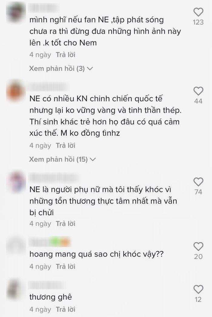 Nam Em lại yếu đuối, bật khóc trong phần thi phụ ở Miss World Việt Nam