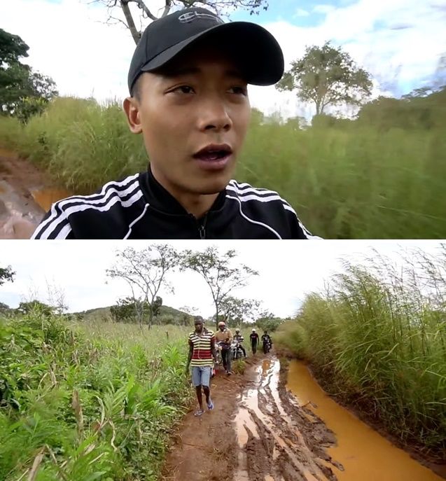 Team Quang Linh Vlogs gặp sự cố trên đường đi giúp dân bản Angola