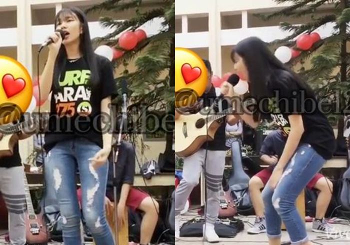 Bị đào lại clip diễn văn nghệ, Thùy Tiên thốt lên: ê sợ nha