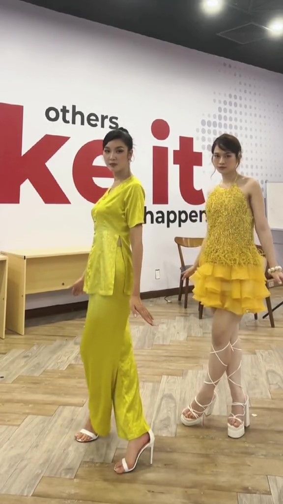 Thúy Vân, Lê Bống cover cú xoay slow motion của Miss Grand Phuket