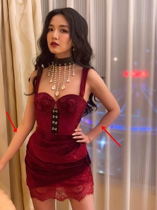 Quỳnh Trần JP khoe eo thon nhưng có siêu nặng lực làm cong điện thoại
